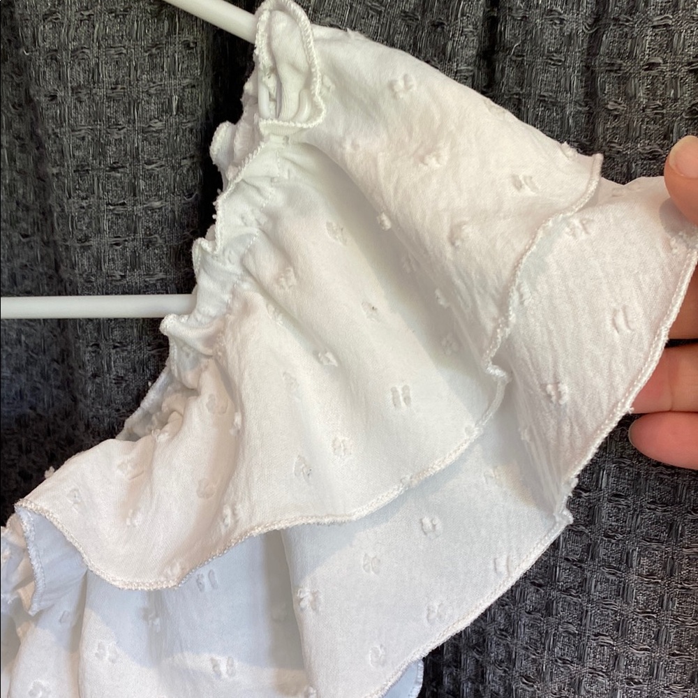 White Ruffled Blouse - Picture 2 of 5